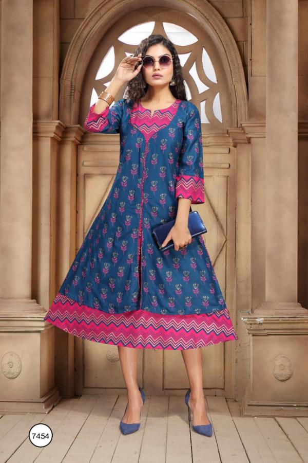 Trendy Aishwariya Stylist Rayon Long Kurti 